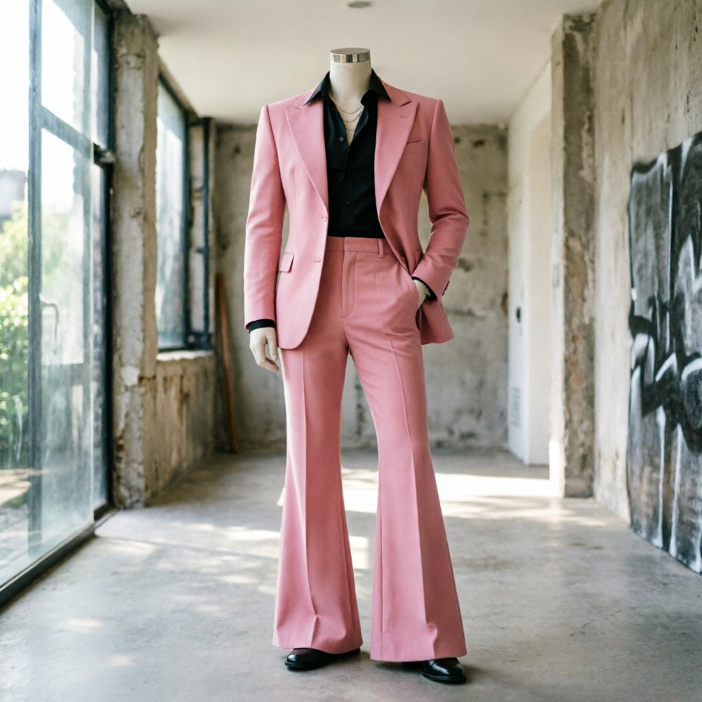 Men Formal Wear Wedding Guest - Мужской костюм Slim Fit с широкими