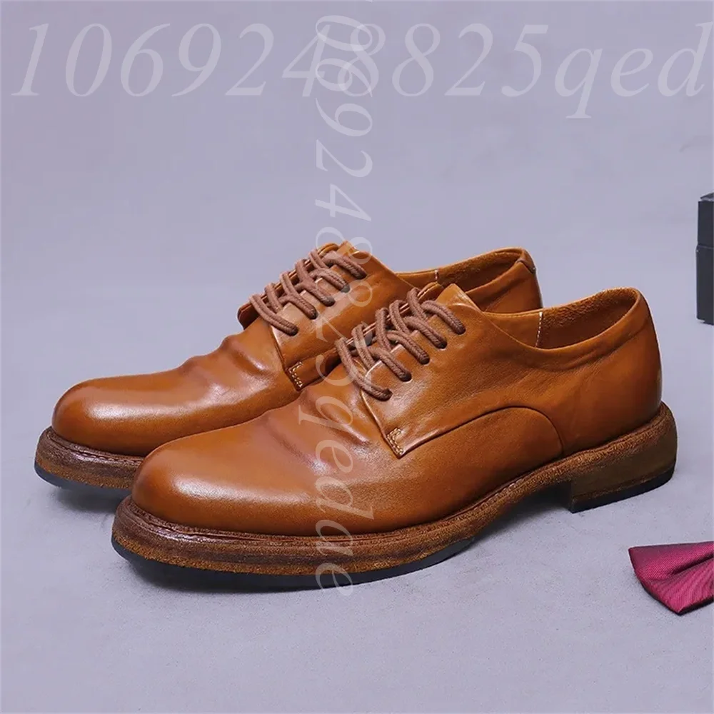 Formal Men Daily Wear Footwear - Мужские винтажные оксфорды ручной работы на