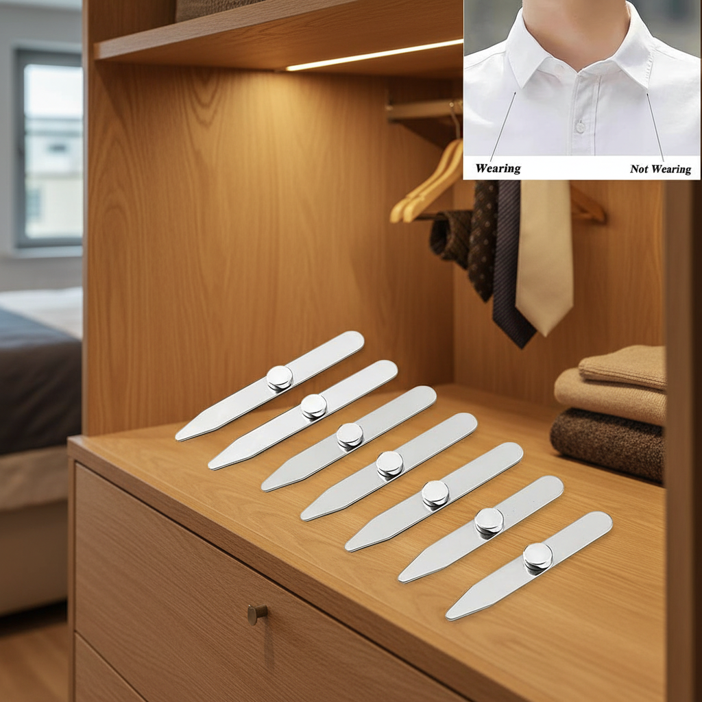 Collar Stay Metal - Новые магнитные вставки-фиксаторы для воротника из