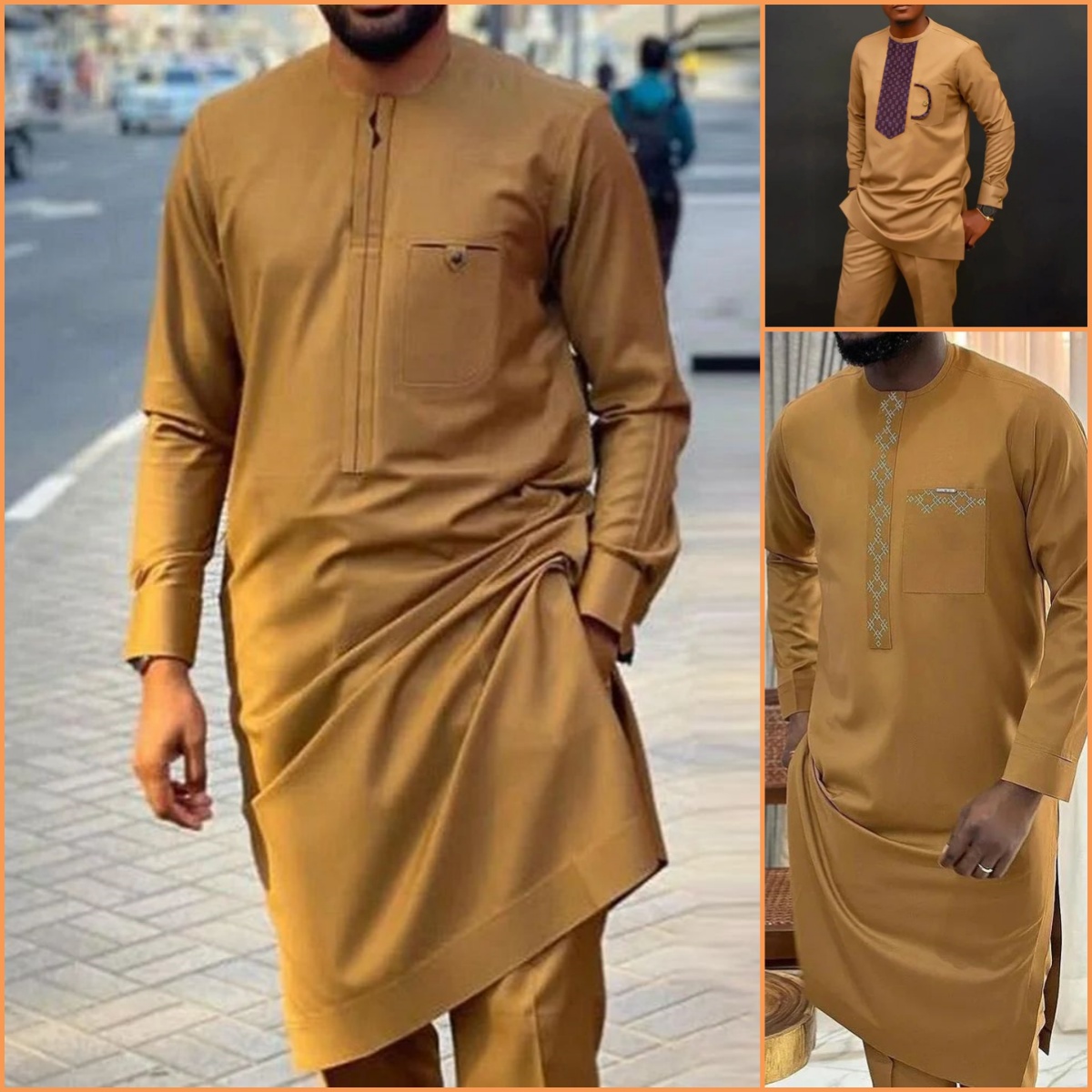 Men'S Formal Wear Accessories - Новинка 2024, Африканский Традиционный Мужской комплект,