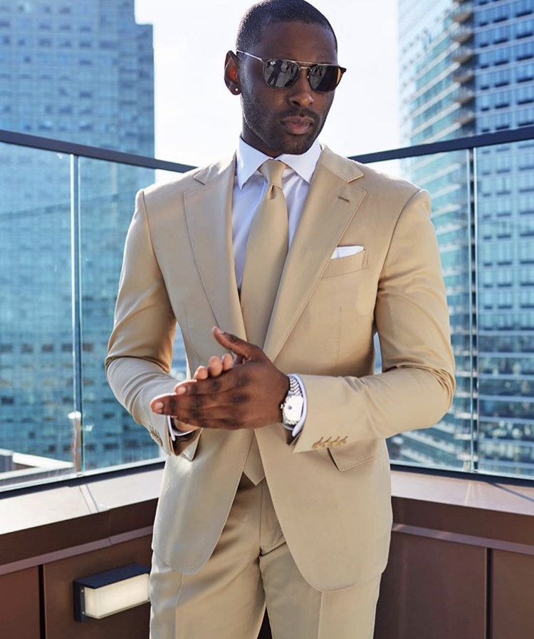 Men Formal Wear Wedding Guest - Золотые свадебные смокинги в стиле бохо