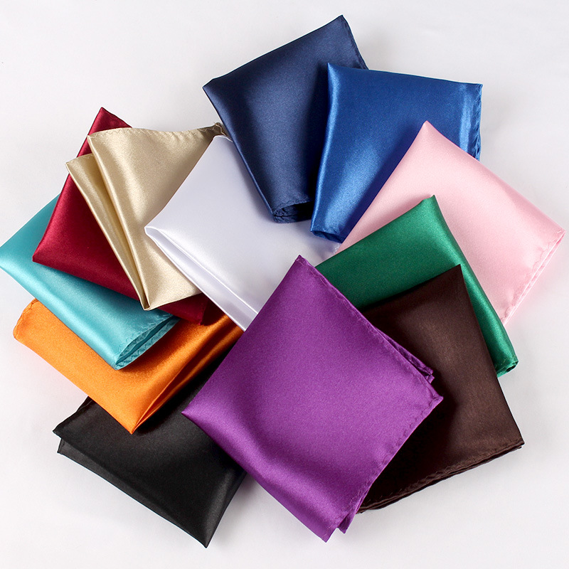 Men'S Formal Wear Accessories - 22 см однотонный Карманный квадратный мужской