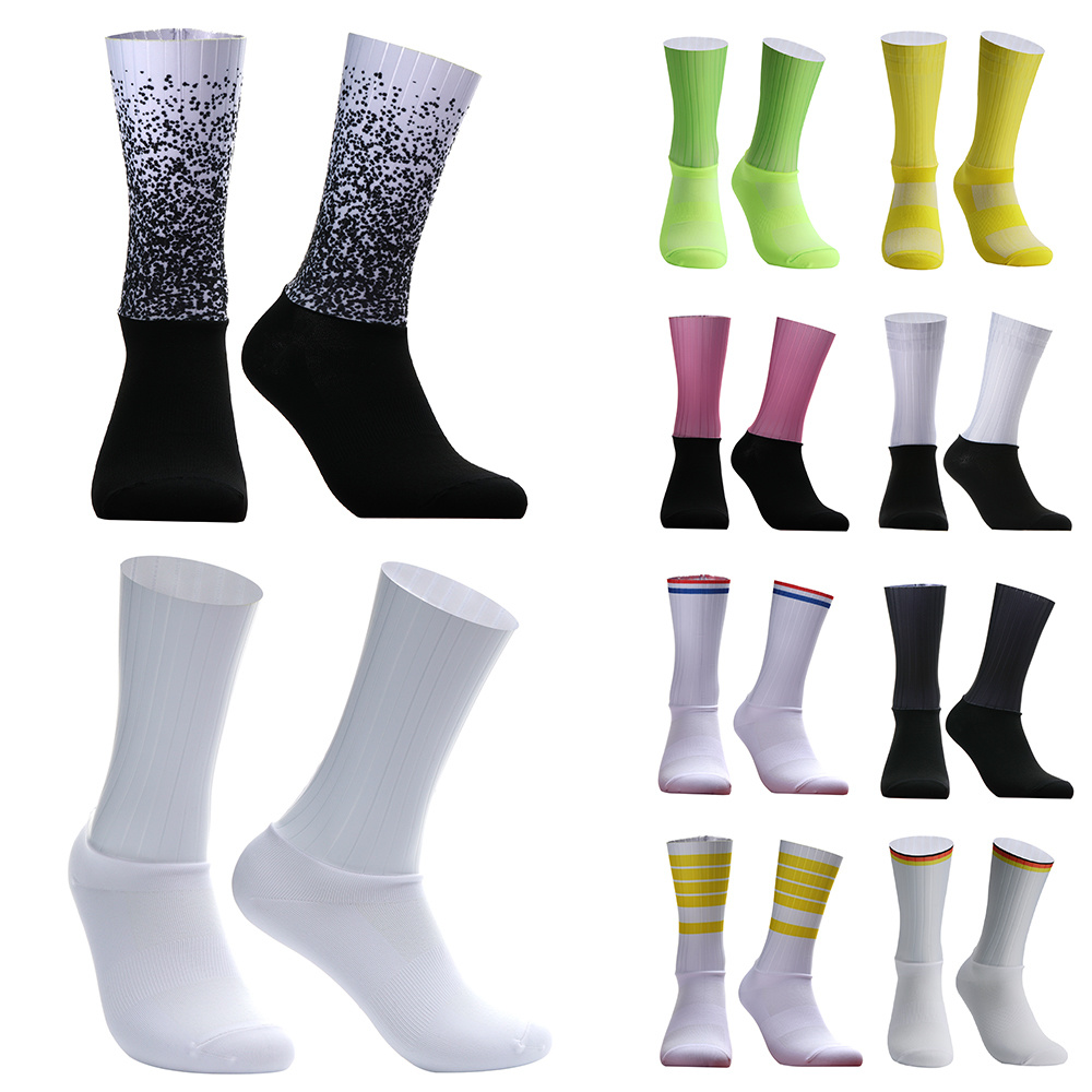 Sock Garter Men - Нескользящие силиконовые летние аэроноски, велосипедные носки