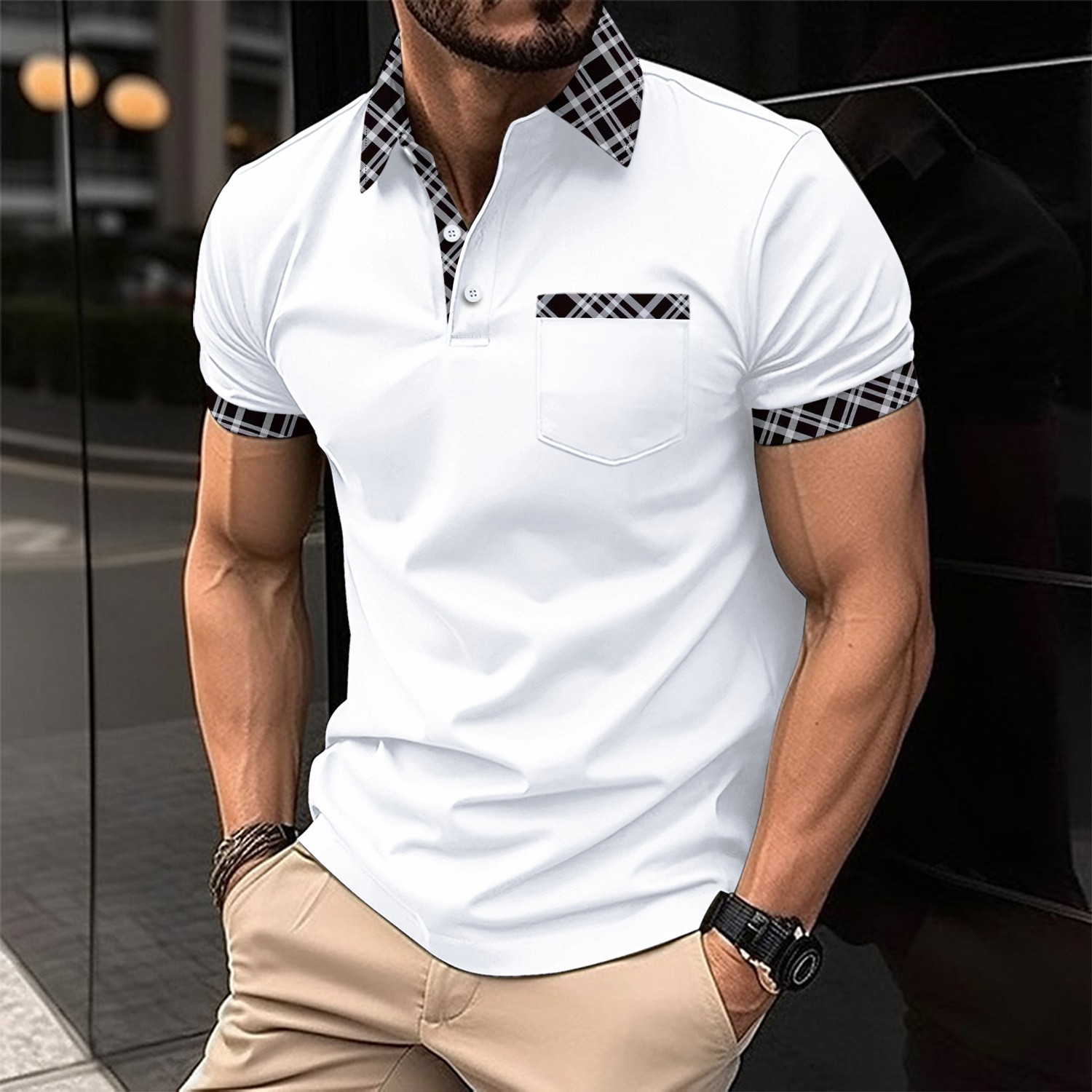 Мужская повседневная дышащая у – обзор и цена Men Formal Wear Combination