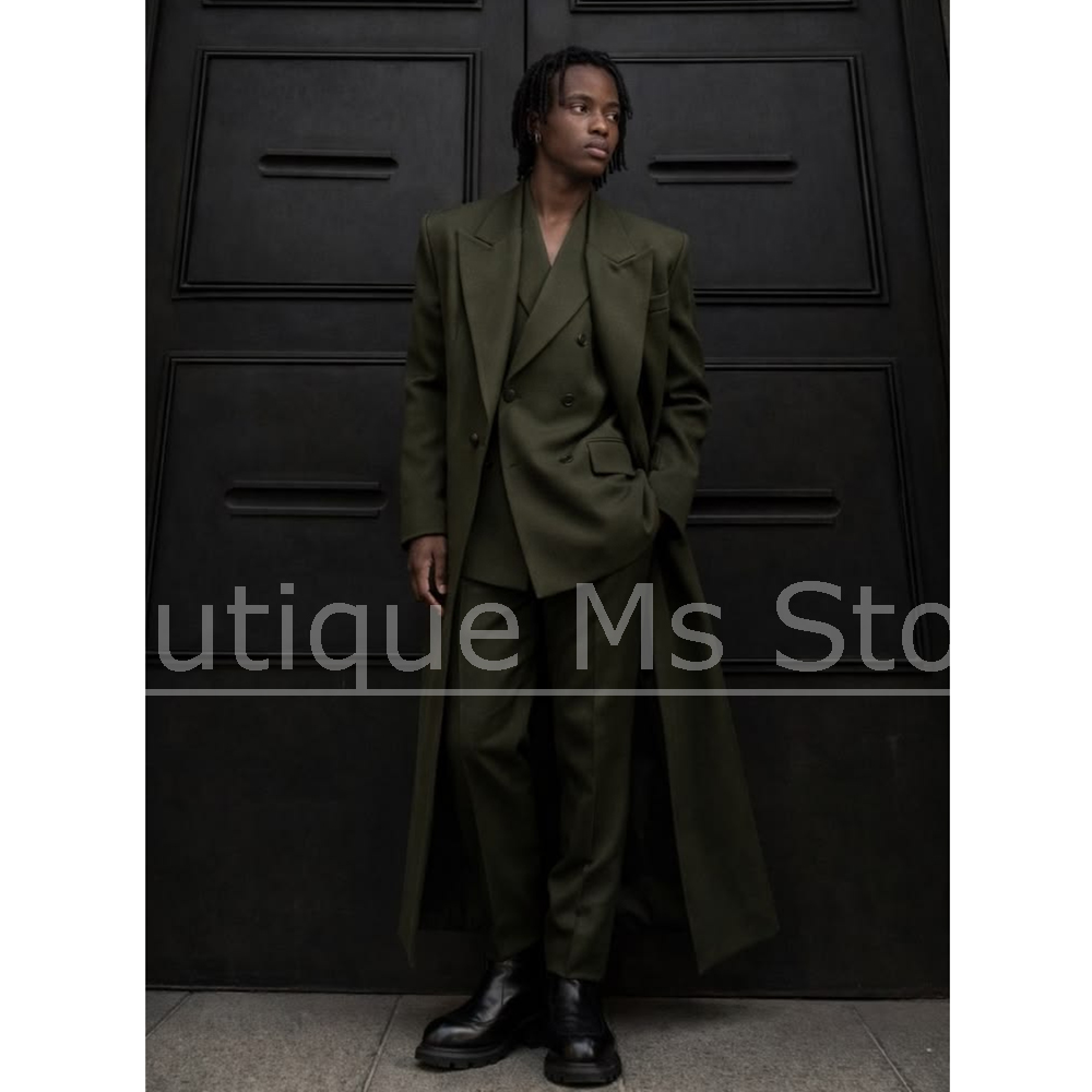 Мужской длинный костюм-тройка  – обзор и цена Men'S Hip Formal Wear