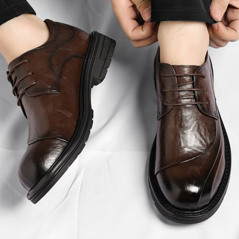 Коричневые туфли из натурально – обзор и цена Men Formal Wear Wedding