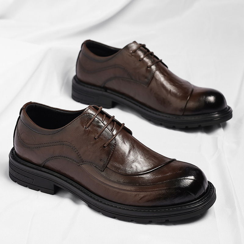Коричневые туфли из натурально – обзор и цена Men Formal Wear Wedding