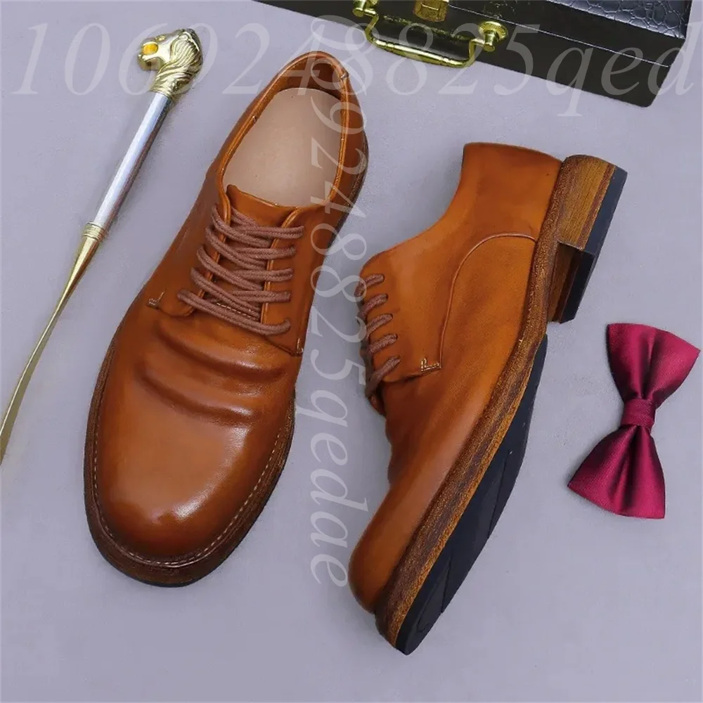 Мужские винтажные оксфорды руч – обзор и цена Formal Men Daily Wear Footwear