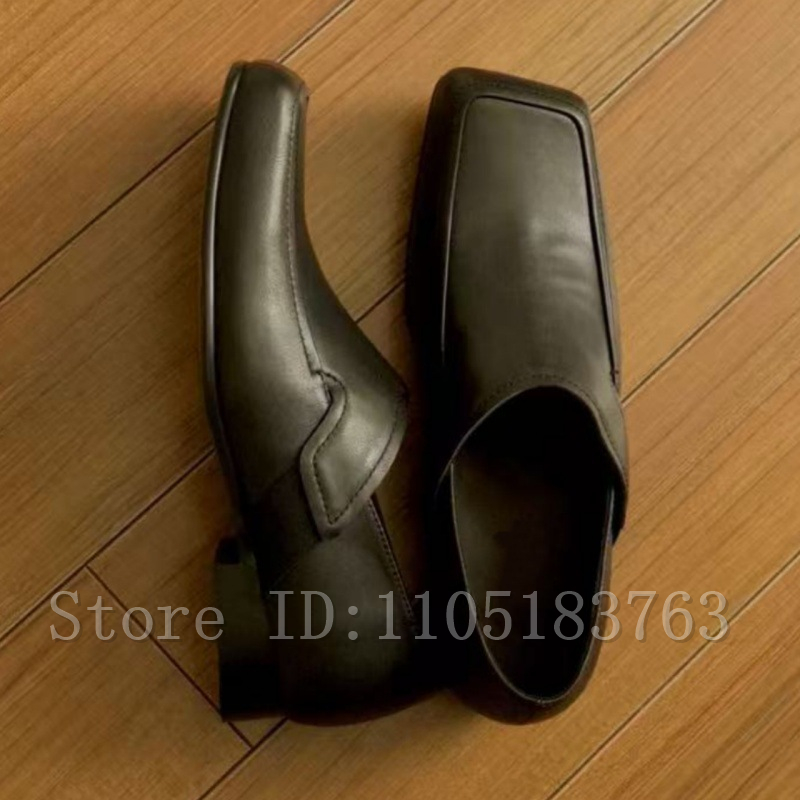 Мужские черные кожаные лоферы  – обзор и цена Formal Men Daily Wear Footwear