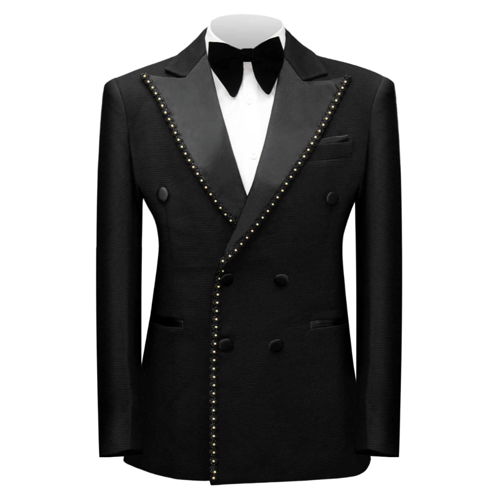 Двубортный мужской костюм с би – обзор и цена Men Formal Wear Wedding