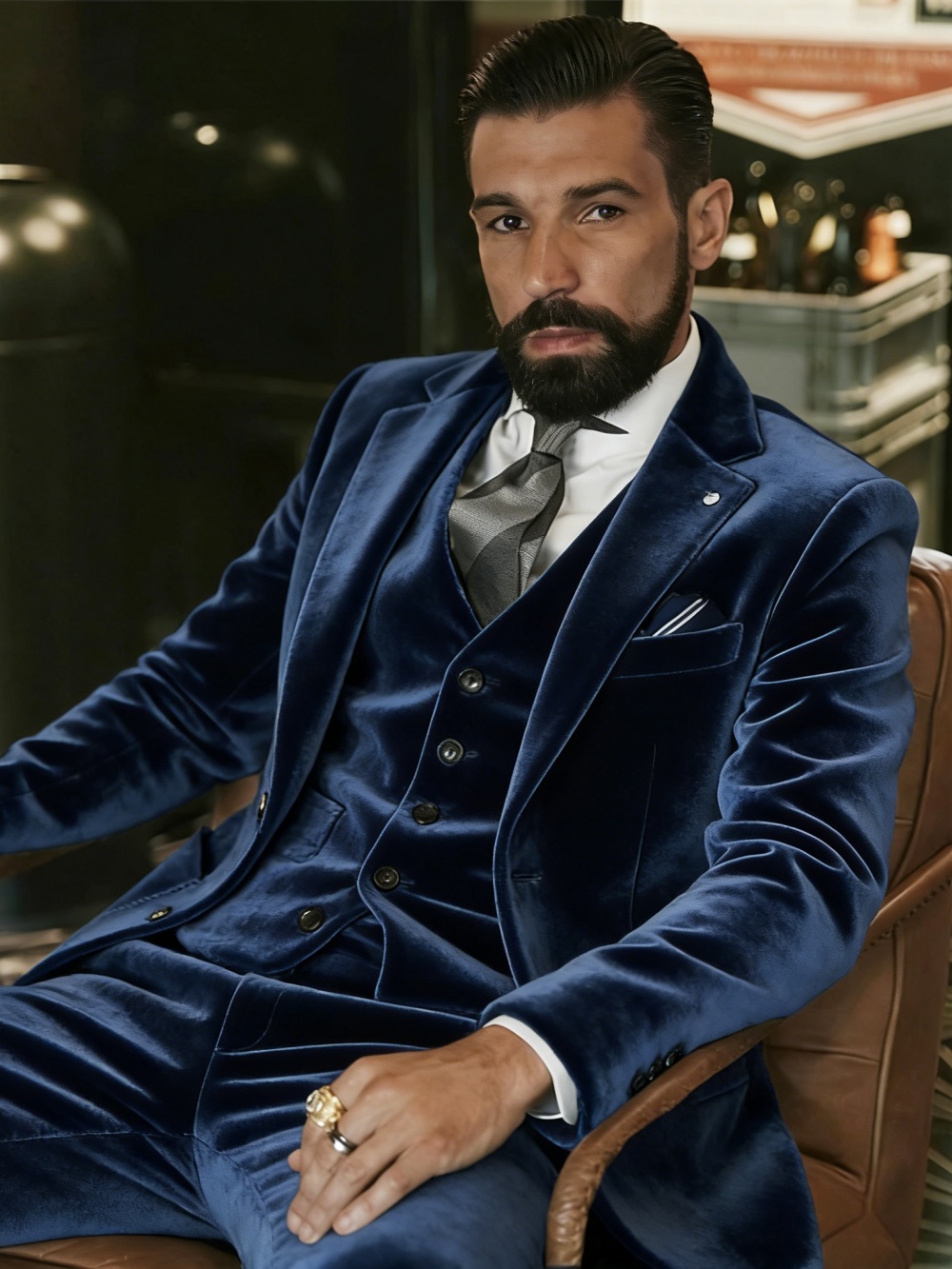Мужской бархатный костюм-тройк – обзор и цена Men Formal Party Wear Outfit