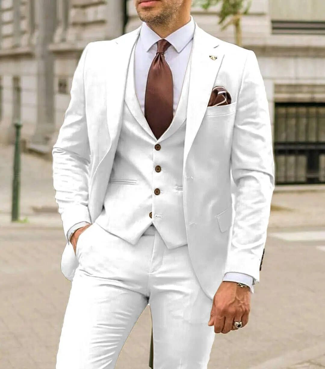 Мужской костюм с заостренными  – обзор и цена Men Formal Wear Wedding Guest