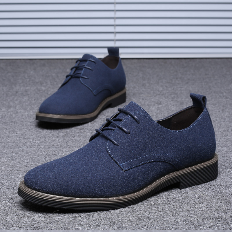 Мужские темно-синие замшевые о – обзор и цена Formal Men Daily Wear Footwear