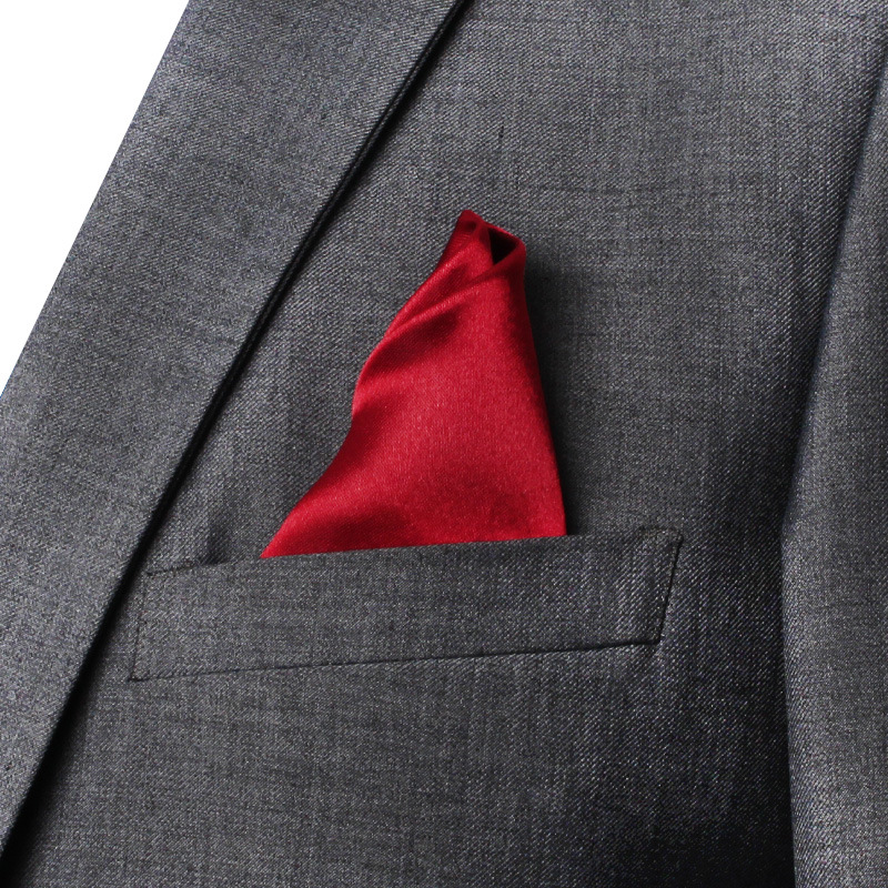 22 см однотонный Карманный ква – обзор и цена Men'S Formal Wear Accessories