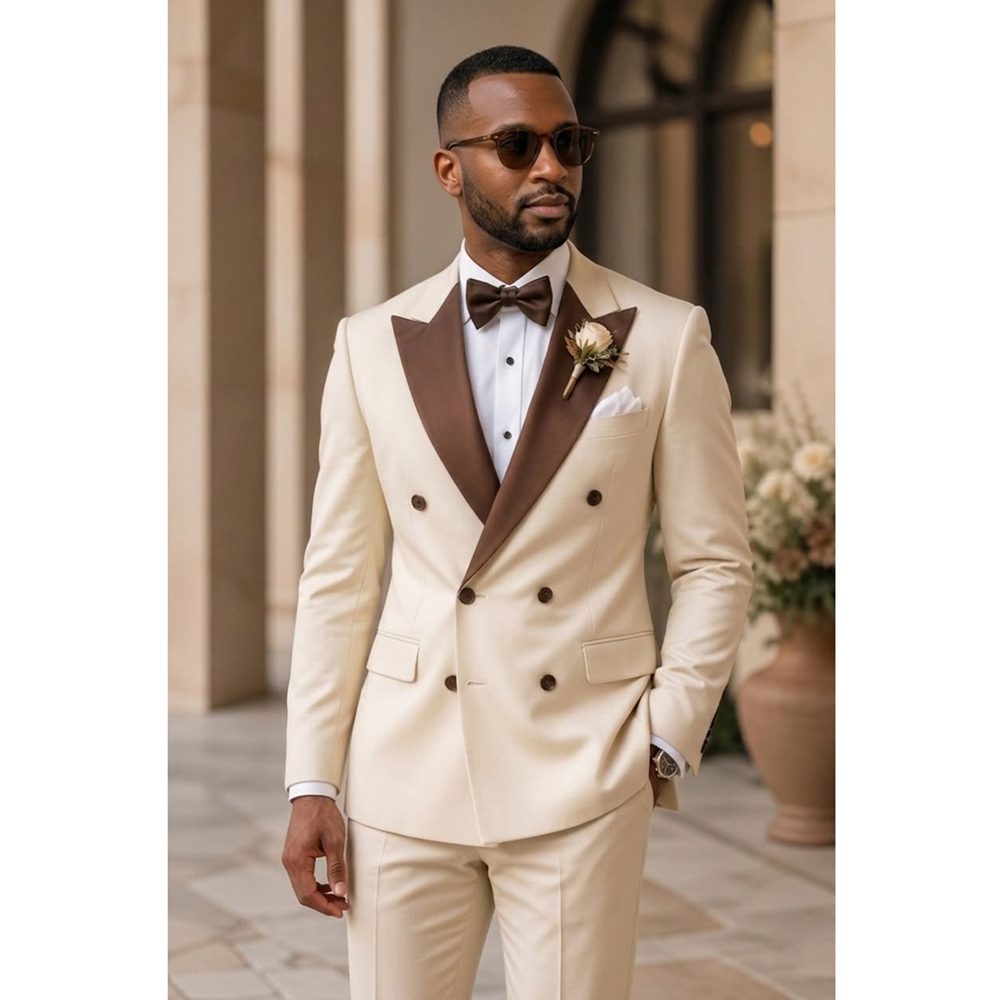 Мужской двубортный смокинг с о – обзор и цена Men Formal Party Wear Outfit